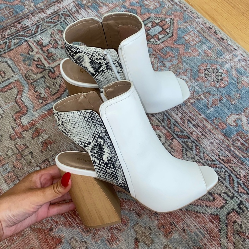 Booties bought from DSW brand Qupid size 8